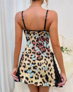 Women’s Nightdress Sexy Lace Side Slit Sleepwear